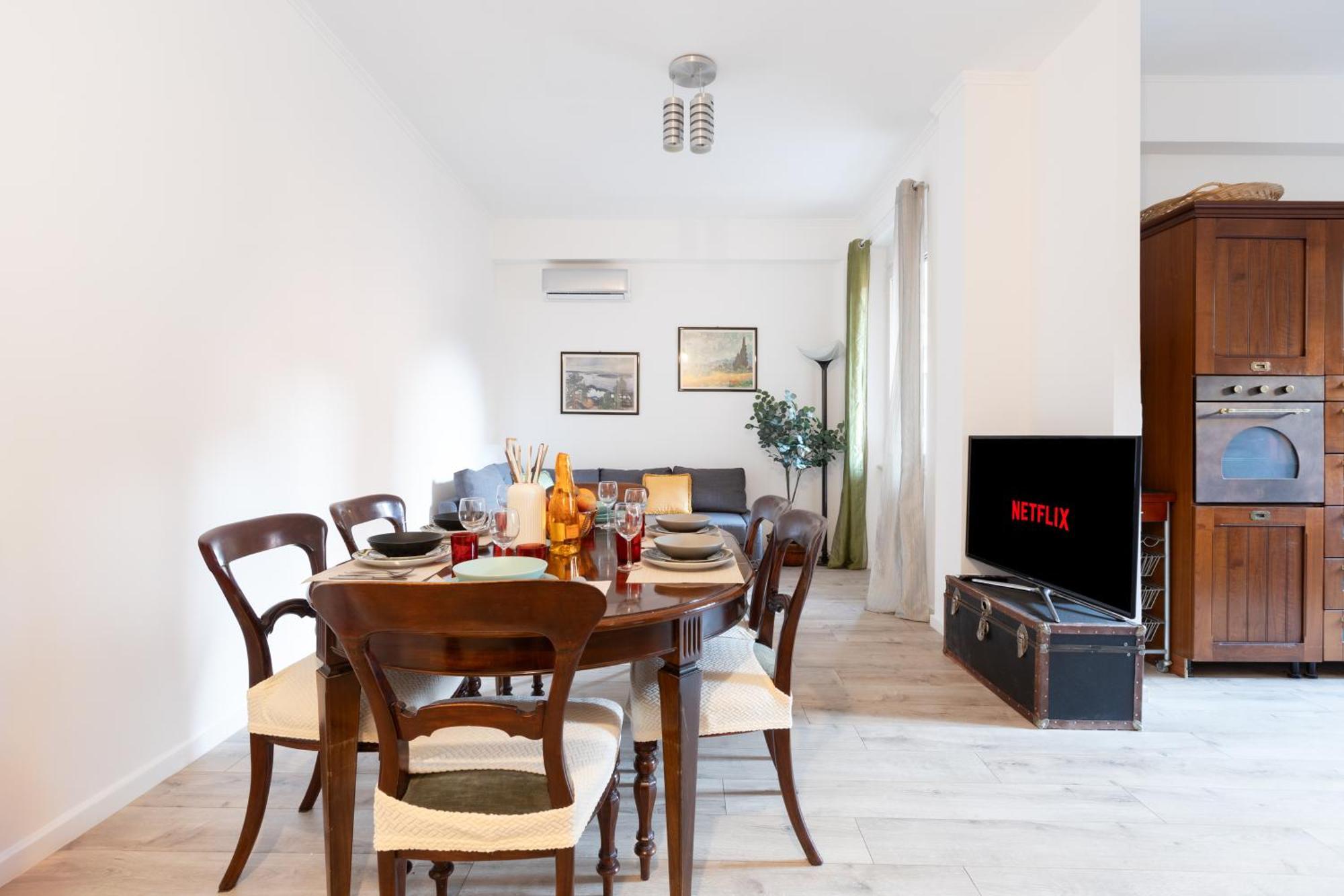 8 Min To Center - 400mt To Metroa, 4-6 Pax, 2 Bathrooms Appartamento