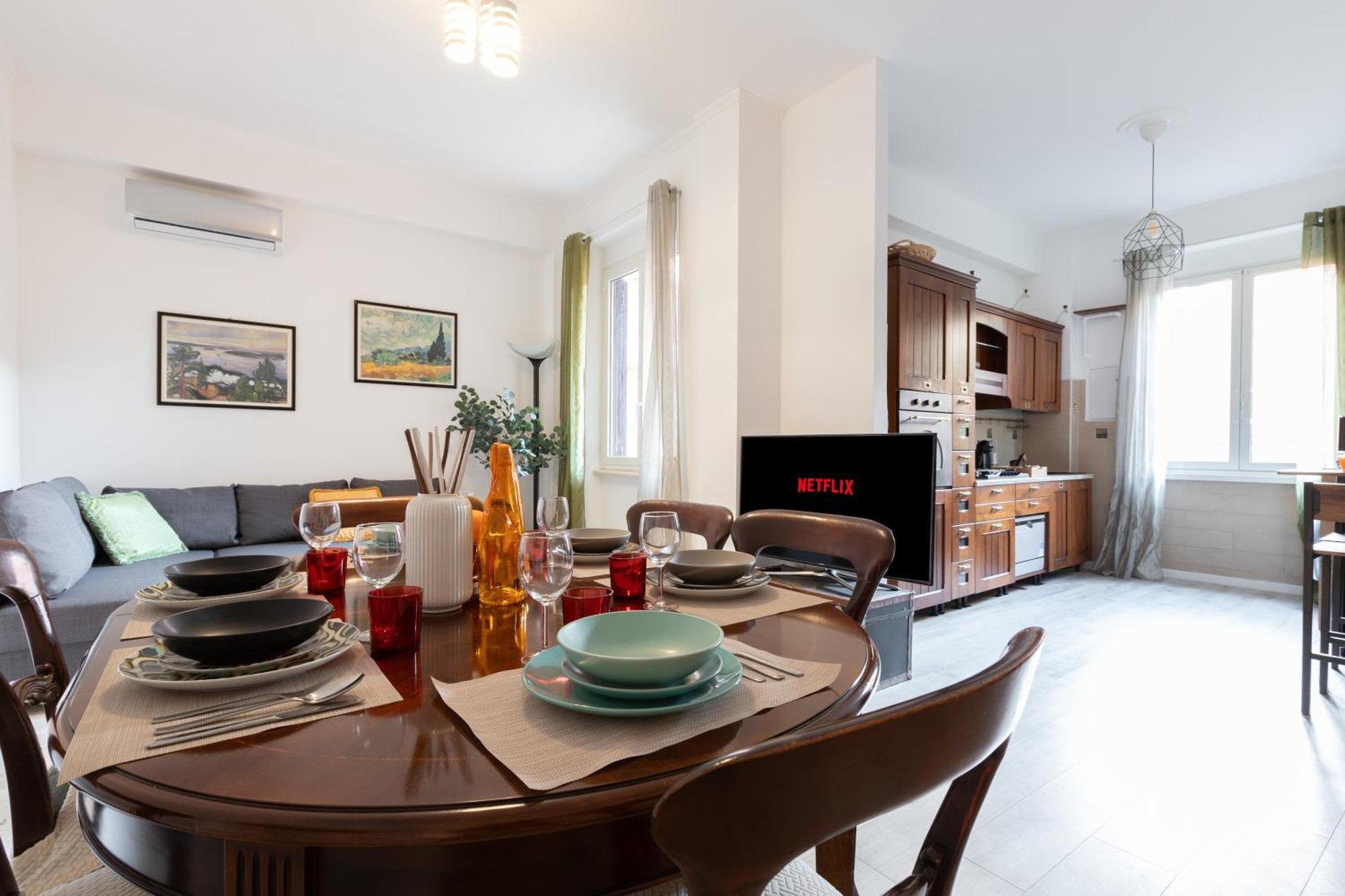 Appartamento 8 Min To Center - 400mt To Metroa, 4-6 Pax, 2 Bathrooms